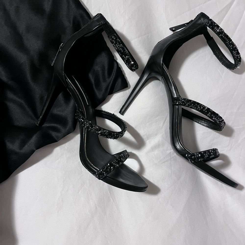 Rachel Zoe Black Heel Sandals